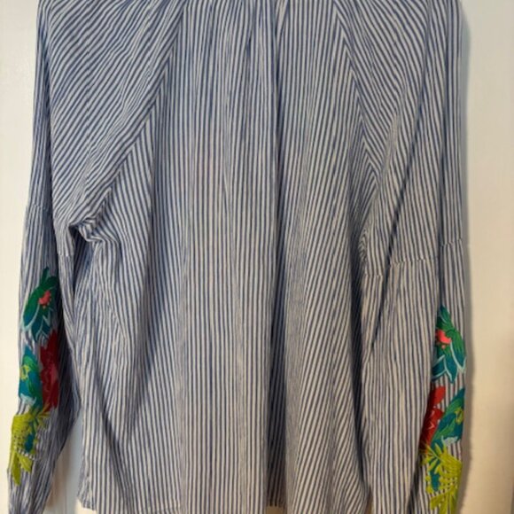 Boden Embroidered Peasant Blouse - Picture 4 of 6